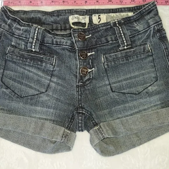 Indigo Rein Denim Shorts Junior Size 5 - Picture 3 of 6